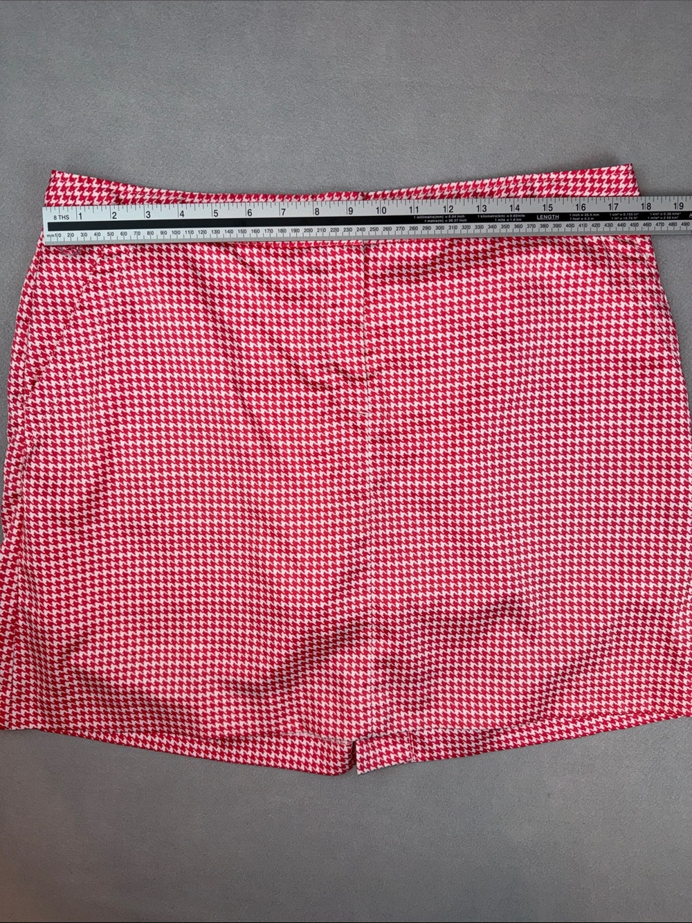 Izod Golf Women's Pink Houndstooth Stretch Golf Skirt Skort w/ Pockets Size 12 - Picture 8 of 9